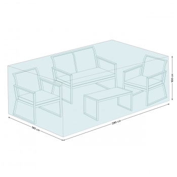 Husă pentru set de mobilier de cafea 280x180x100 cm